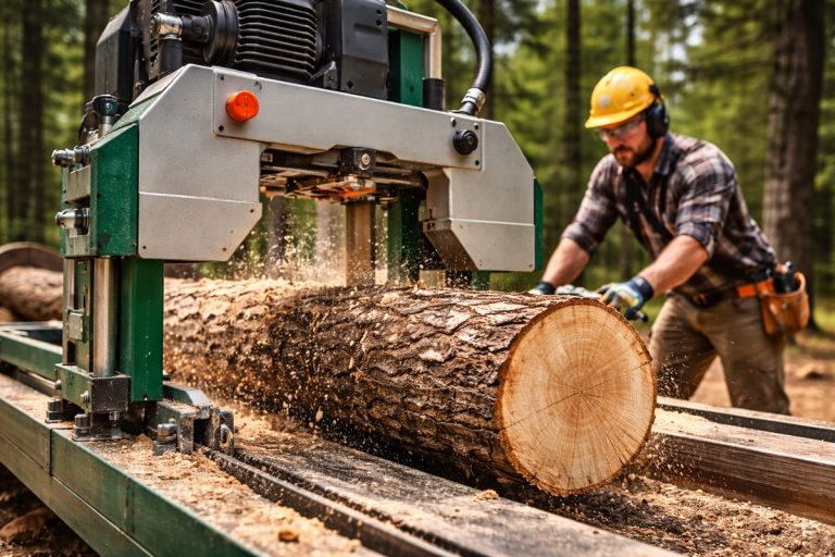 paras tukkivannesaha sahaa paksua puuta teollisessa ympäristössä tehokkaasti ja tarkasti